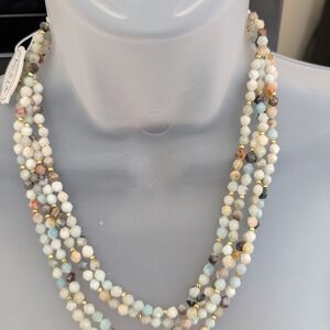 Iris & Lily Multi-colored Beads Necklace